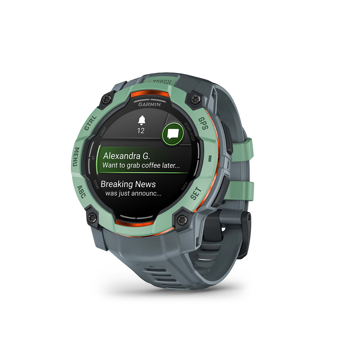Garmin Instinct 3 50mm AMOLED GPS Smartwatch with Silicone Band Neotropic/Twilight