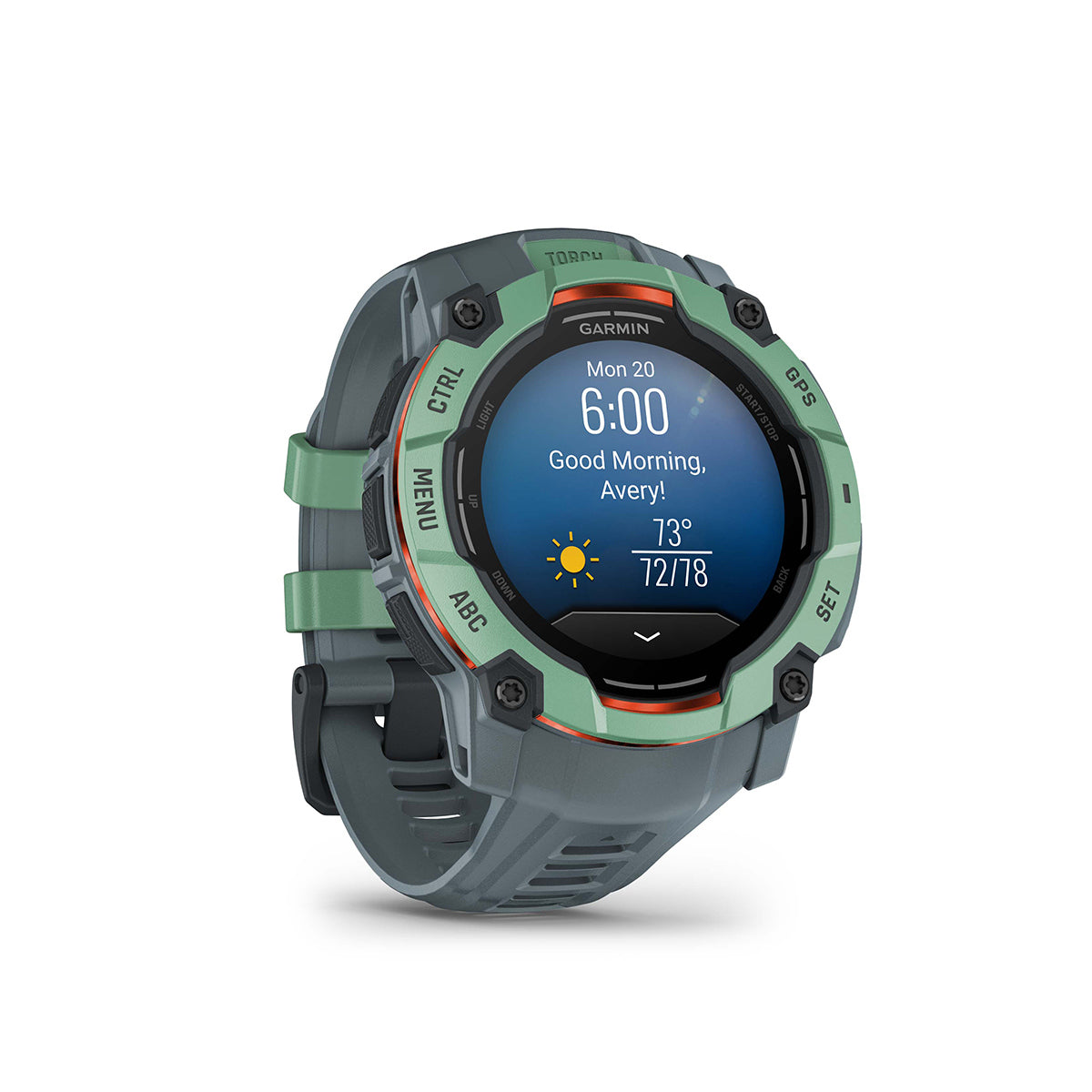 Garmin Instinct 3 50mm AMOLED GPS Smartwatch with Silicone Band Neotropic/Twilight