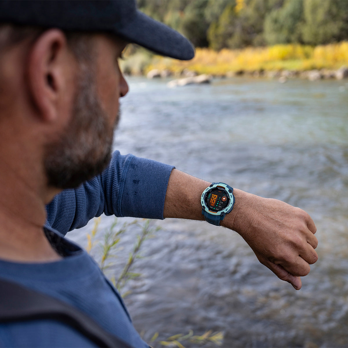 Garmin Instinct 3 50mm AMOLED GPS Smartwatch with Silicone Band Neotropic/Twilight