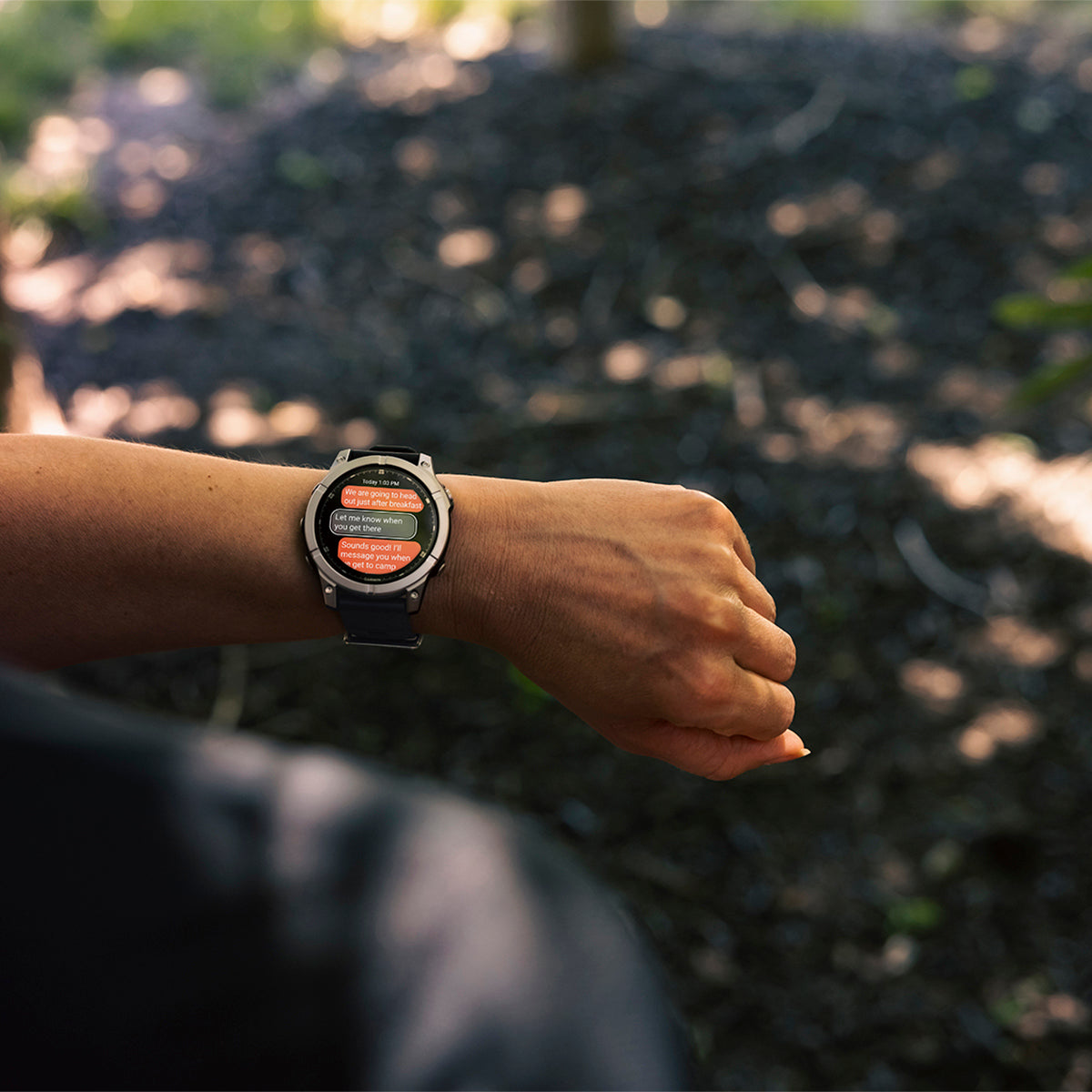 Garmin fenix E 47mm AMOLED GPS Smartwatch, Stainless Steel with Black Silicone Band