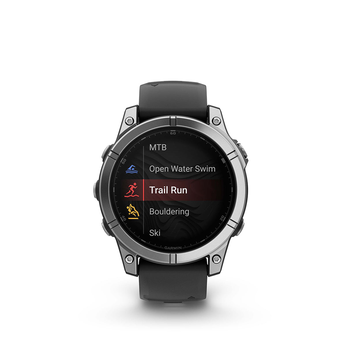 Garmin fenix E 47mm AMOLED GPS Smartwatch, Stainless Steel with Black Silicone Band