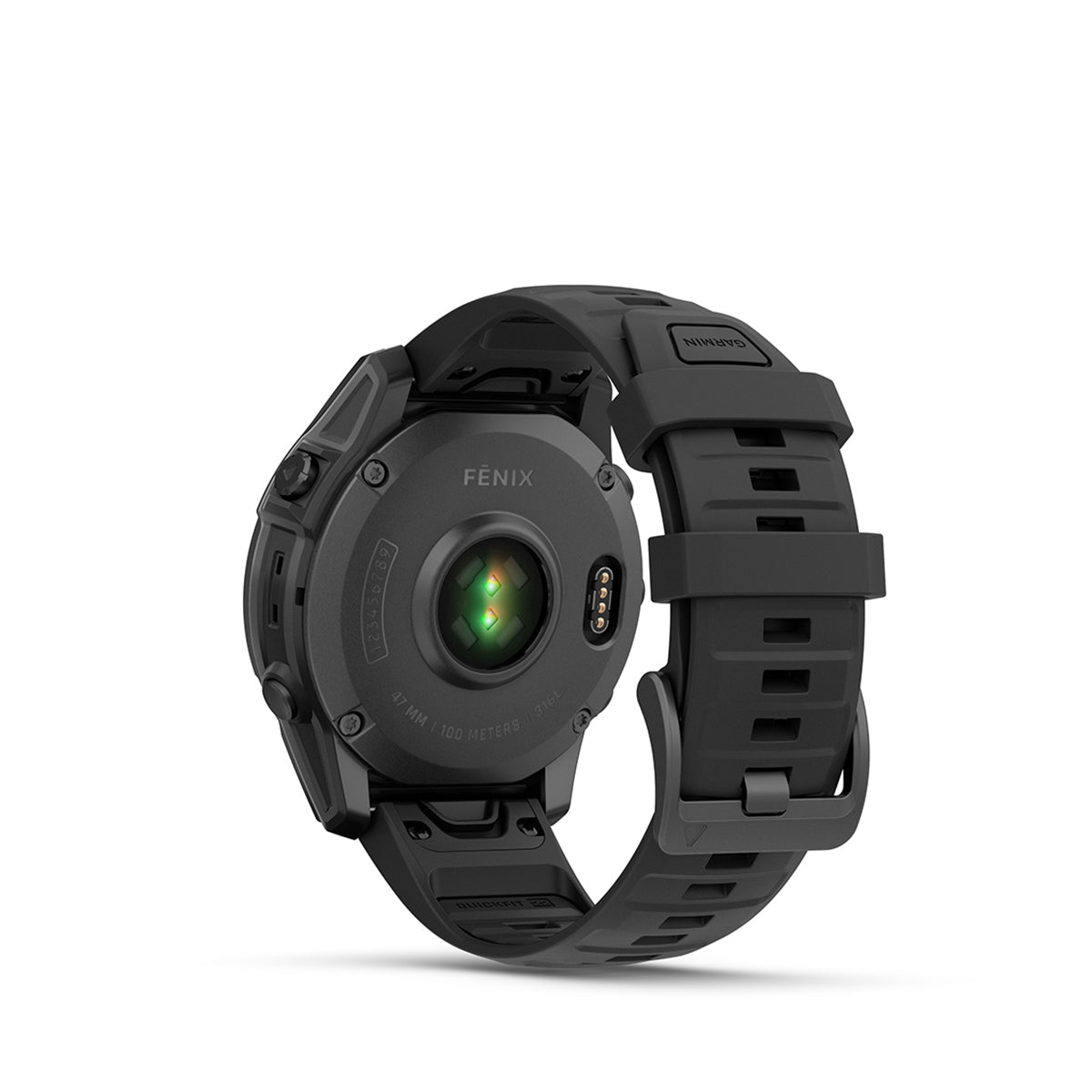Garmin fenix E 47mm AMOLED GPS Smartwatch, Slate Gray Steel with Black Silicone Band