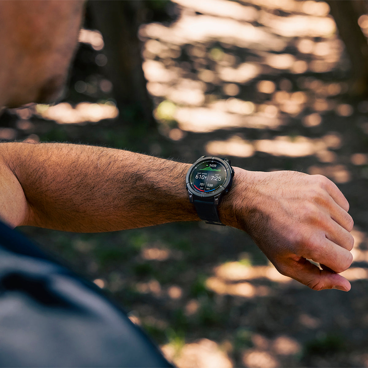 Garmin fenix E 47mm AMOLED GPS Smartwatch, Slate Gray Steel with Black Silicone Band