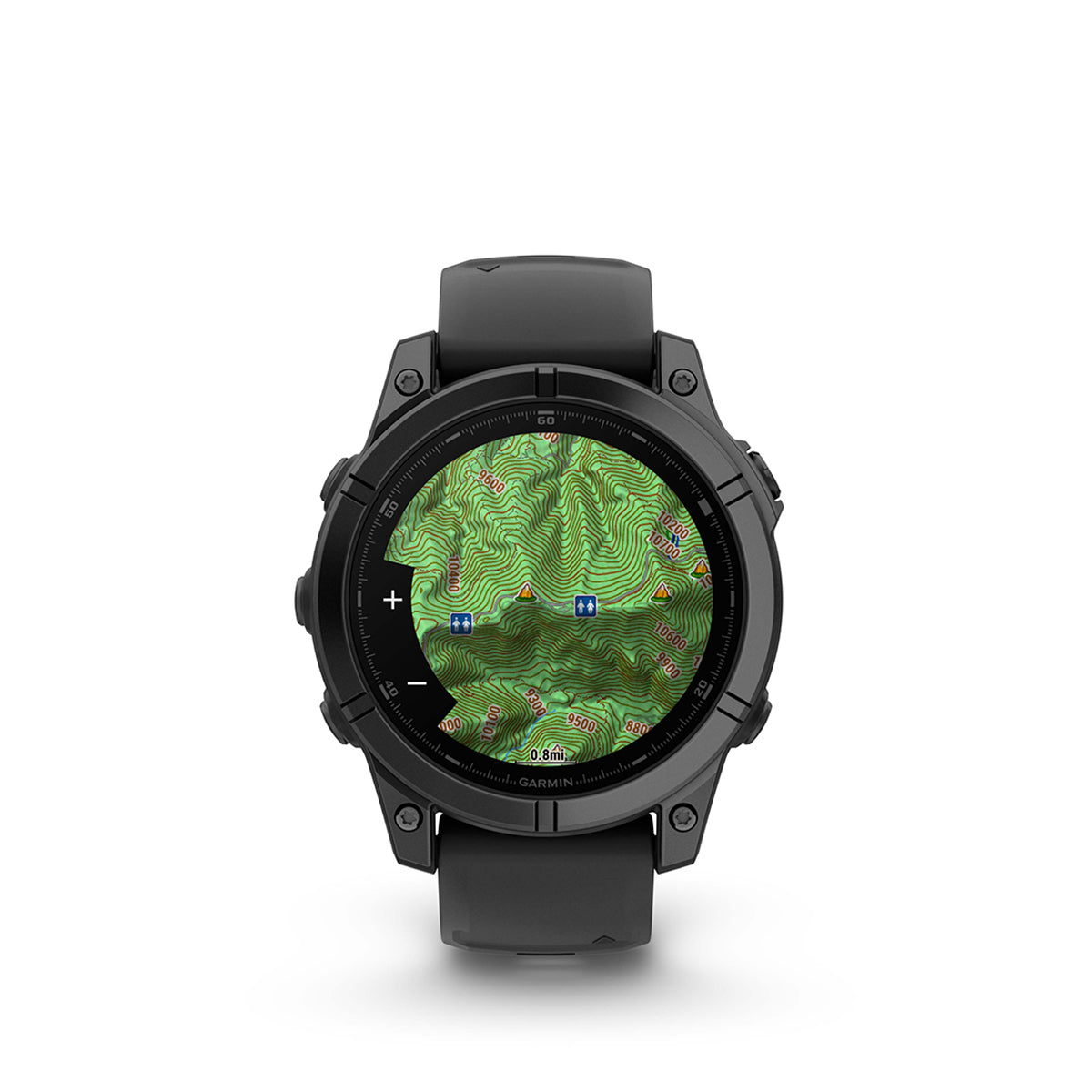 Garmin fenix E 47mm AMOLED GPS Smartwatch, Slate Gray Steel with Black Silicone Band
