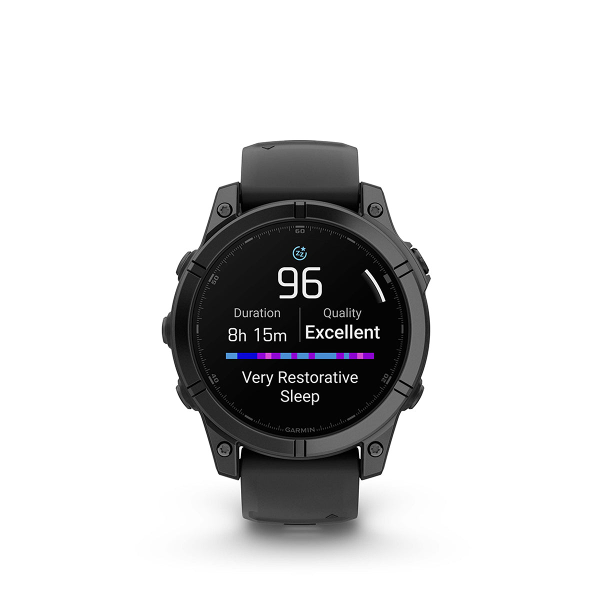 Garmin fenix E 47mm AMOLED GPS Smartwatch, Slate Gray Steel with Black Silicone Band