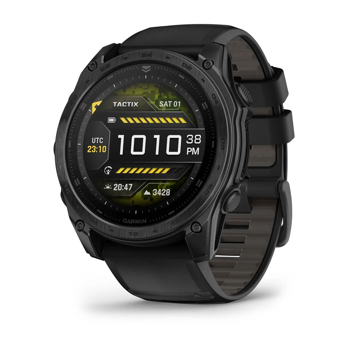 Garmin tactix 8 51mm AMOLED Tactical GPS Smartwatch with Applied Ballistics and Black Silicone Band
