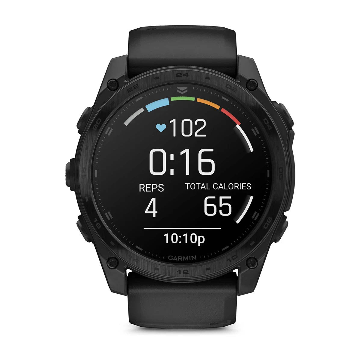 Garmin tactix 8 51mm AMOLED Tactical GPS Smartwatch with Applied Ballistics and Black Silicone Band