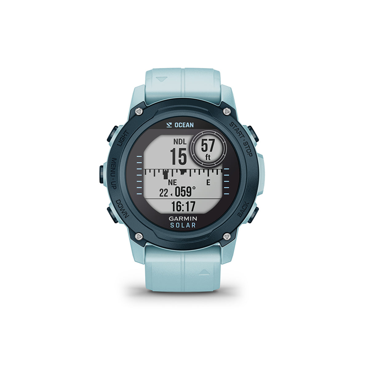 Garmin Descent G1 Solar Ocean Edition Dive 45mm GPS Smartwatch, Azure