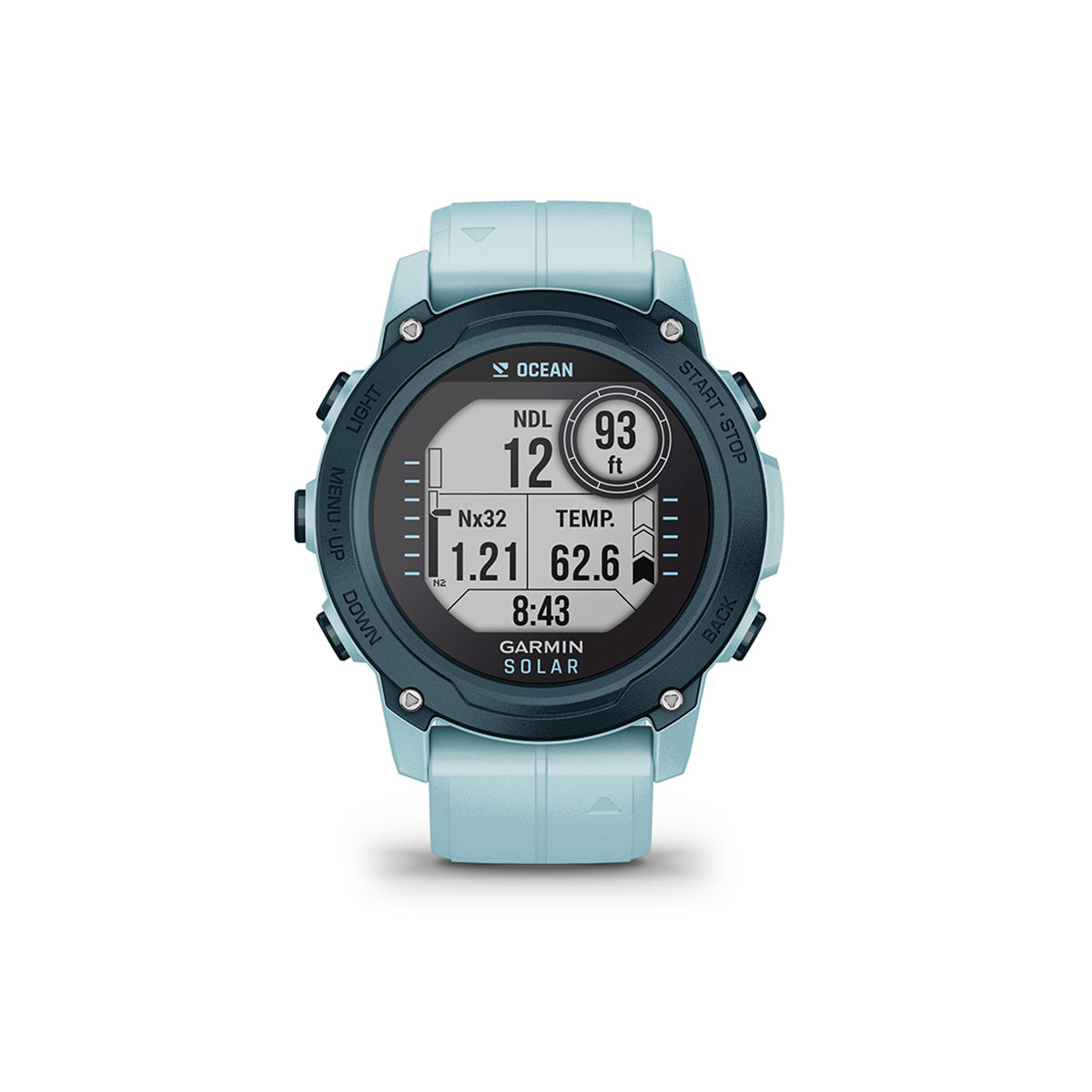 Garmin Descent G1 Solar Ocean Edition Dive 45mm GPS Smartwatch, Azure
