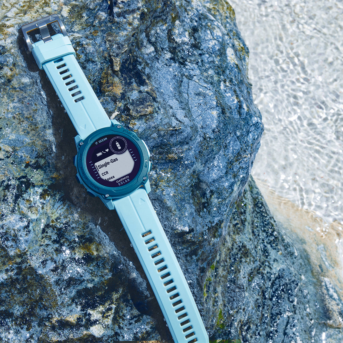 Garmin Descent G1 Solar Ocean Edition Dive 45mm GPS Smartwatch, Azure