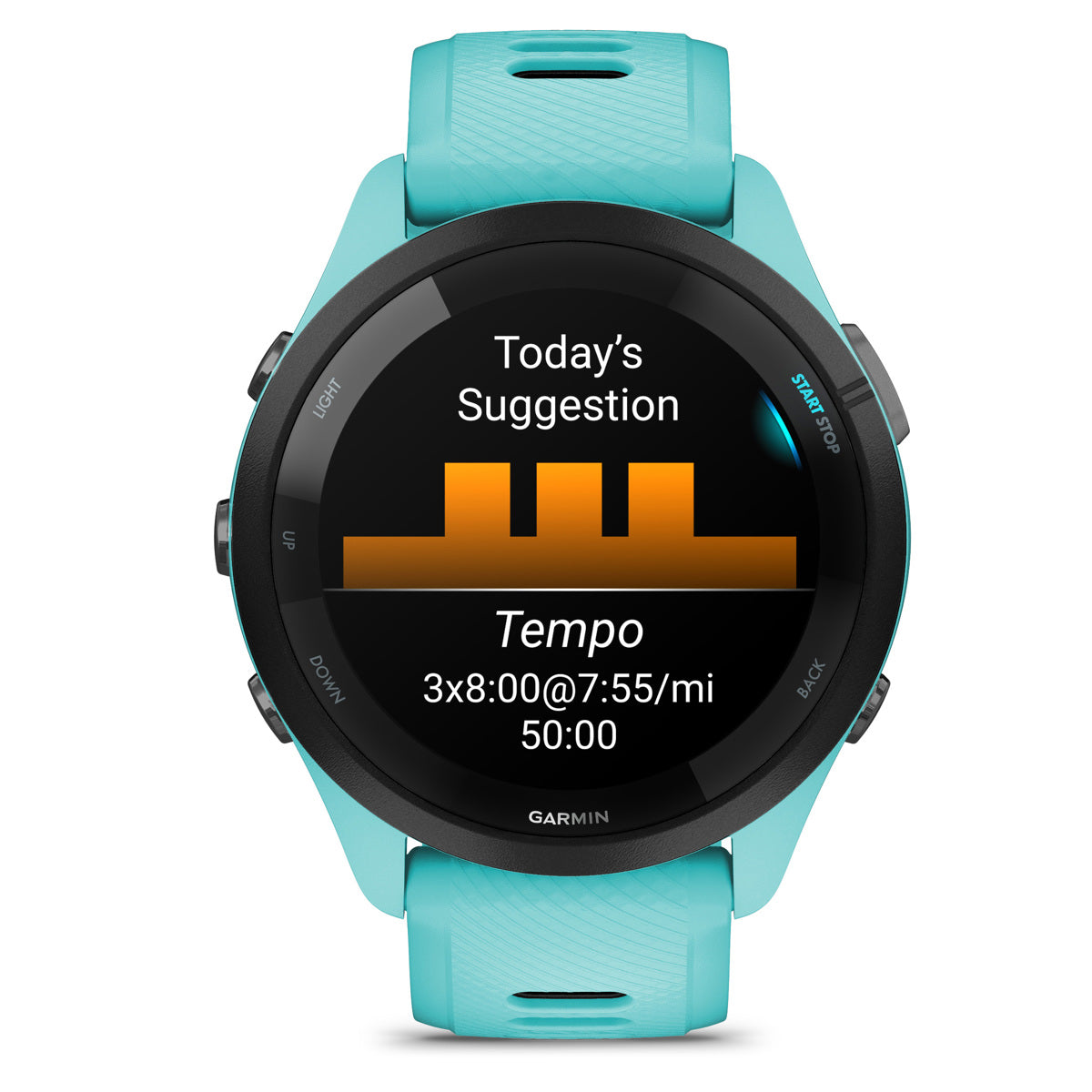 Garmin Forerunner 265 Multisport GPS Smartwatch, Aqua/Black