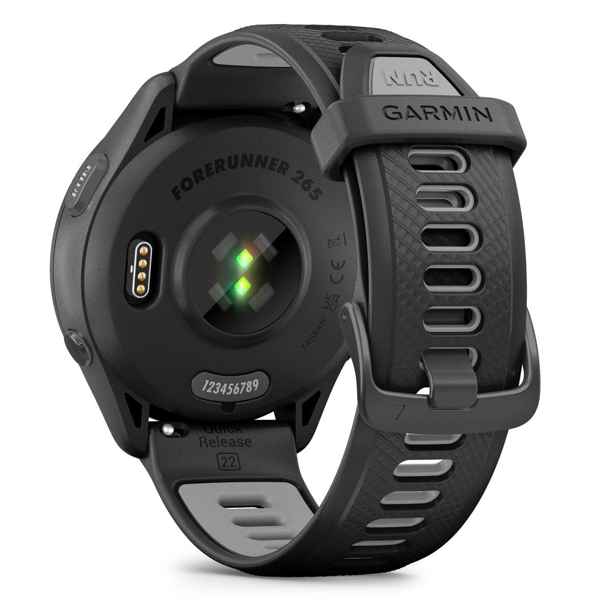 Garmin Forerunner 265 Multisport GPS Smartwatch, Black/Powder Gray