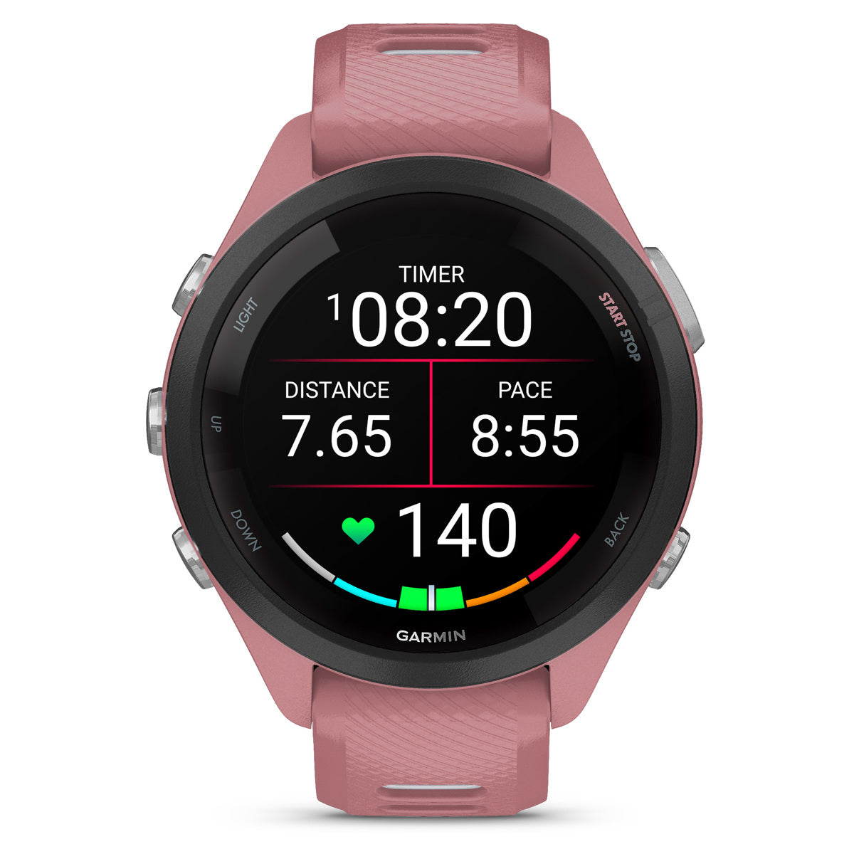 Garmin Forerunner 265S Multisport GPS Smartwatch, Light Pink/Whitestone