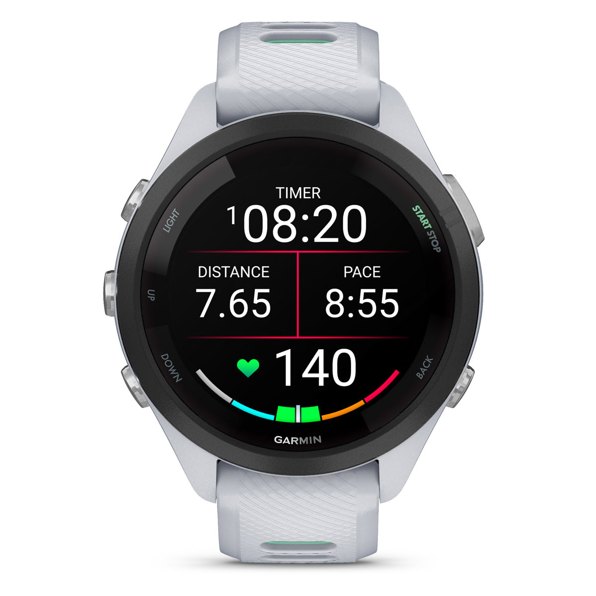 Garmin Forerunner 265S Multisport GPS Smartwatch, Whitestone/Neo Tropic