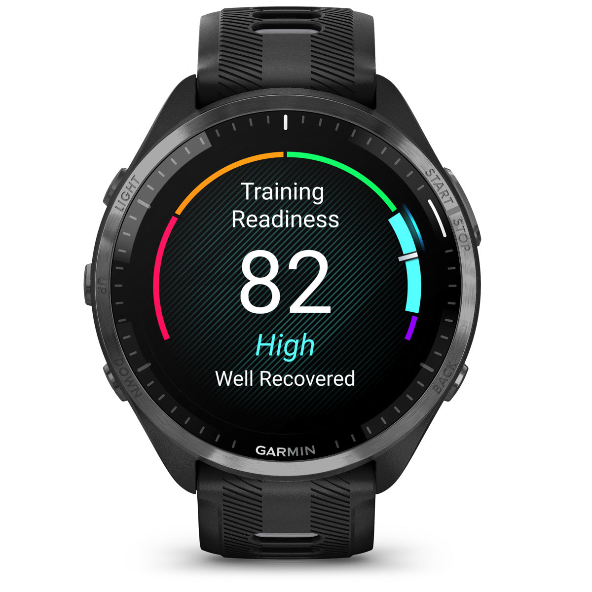 Garmin Forerunner 965 Multisport GPS Smartwatch, Black/Powder Gray