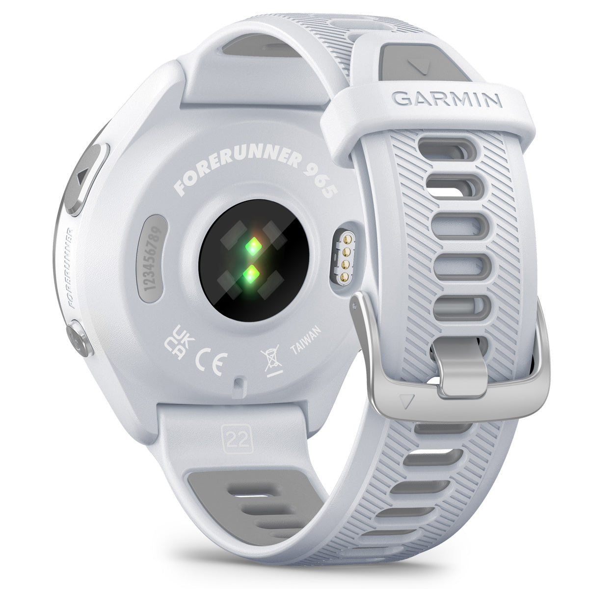 Garmin Forerunner 965 Multisport GPS Smartwatch, Whitestone/Powder Gray