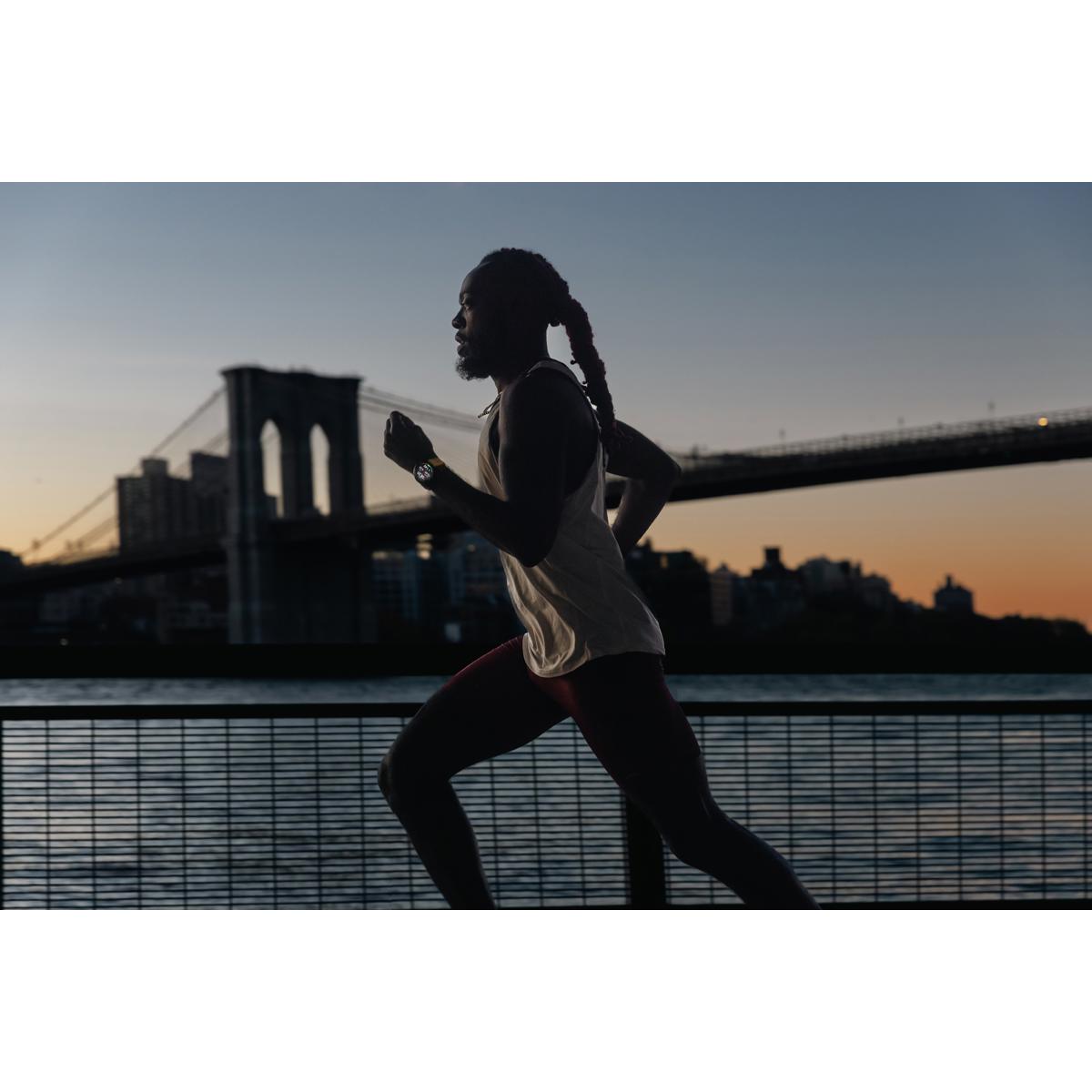 Garmin Forerunner 965 Multisport GPS Smartwatch, Whitestone/Powder Gray