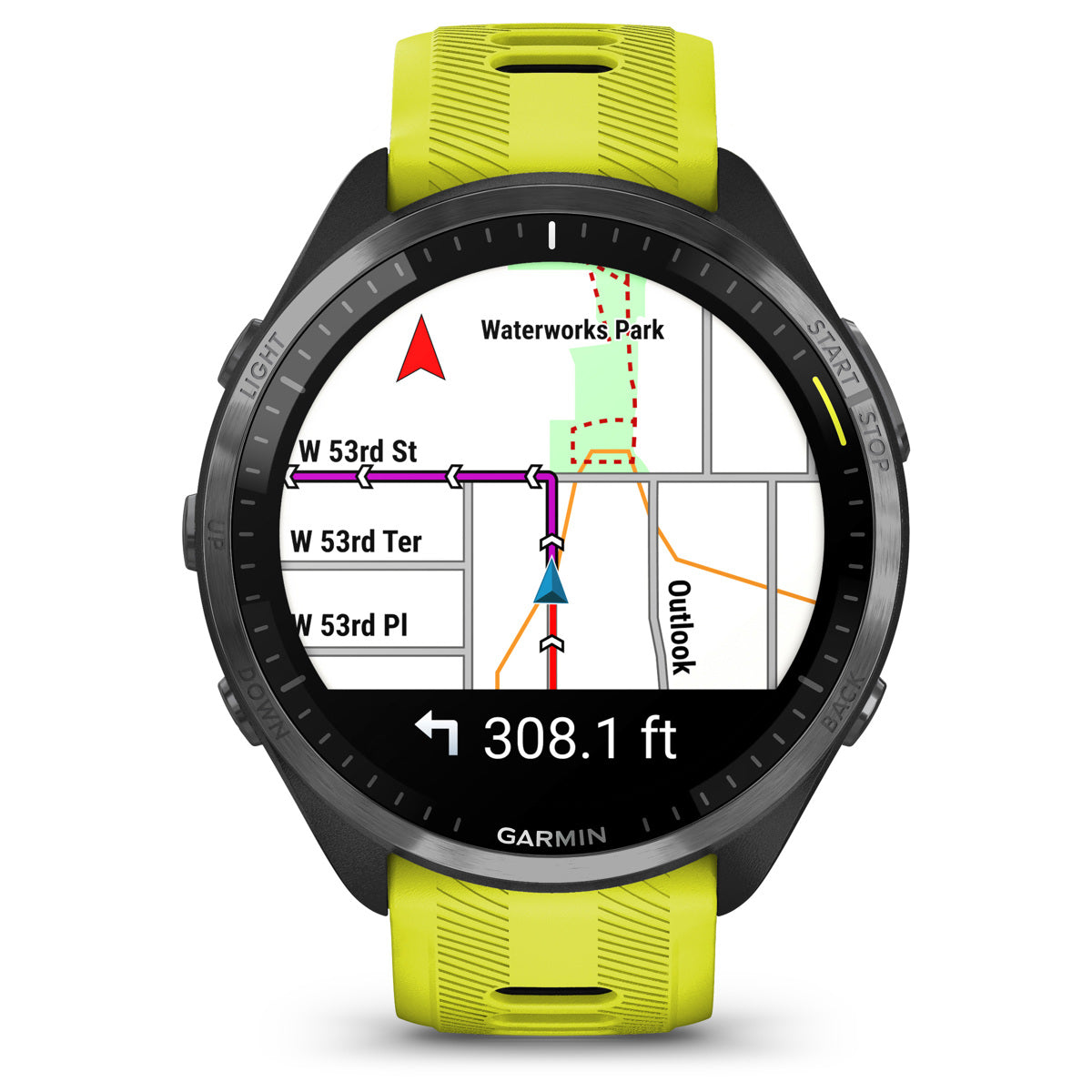 Garmin Forerunner 965 Multisport GPS Smartwatch, Amp Yellow/Black