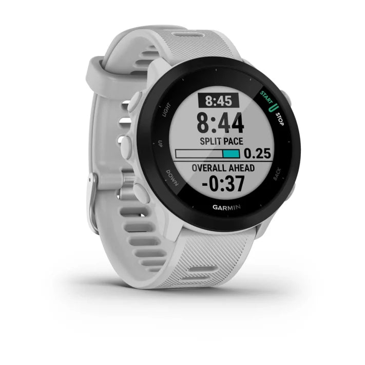Garmin Forerunner 55, GPS Running Watch with Daily Suggested Workouts, Up to 2 Weeks of Battery Life, White