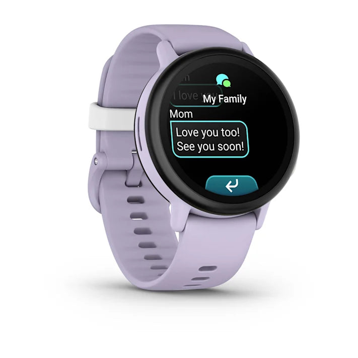 Garmin Bounce 2, Kids Smartwatch with Calling, Messaging and Location Tracking Features, Light Purple