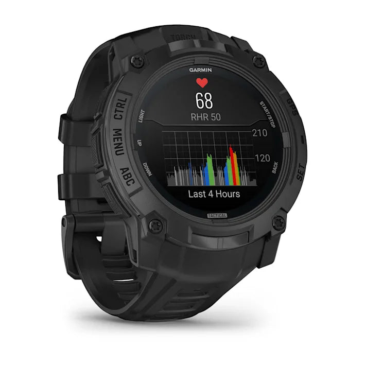 Garmin Instinct 3 Tactical Edition, 50mm, AMOLED Display, Rugged Outdoor GPS Smartwatch