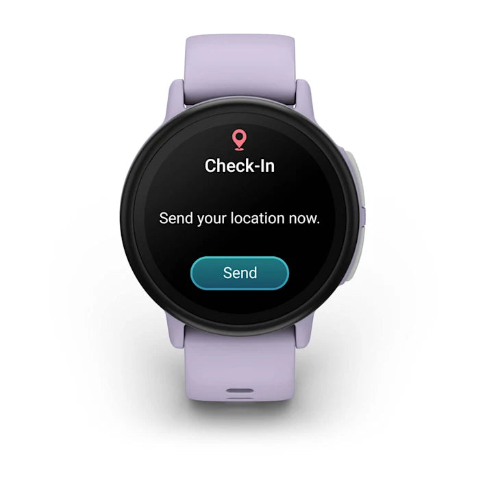 Garmin Bounce 2, Kids Smartwatch with Calling, Messaging and Location Tracking Features, Light Purple