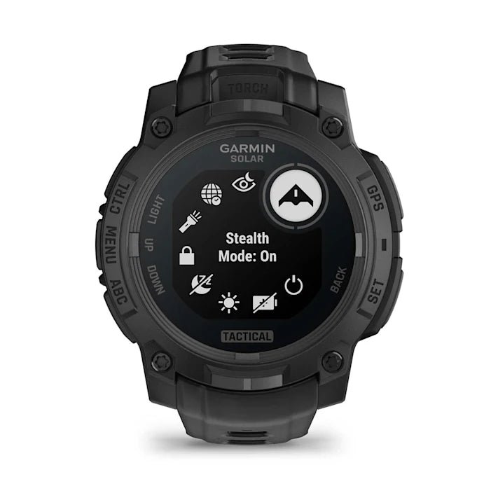 Garmin Instinct 3 Tactical Edition, 45mm, Solar Charged Display, Rugged Outdoor GPS Smartwatch