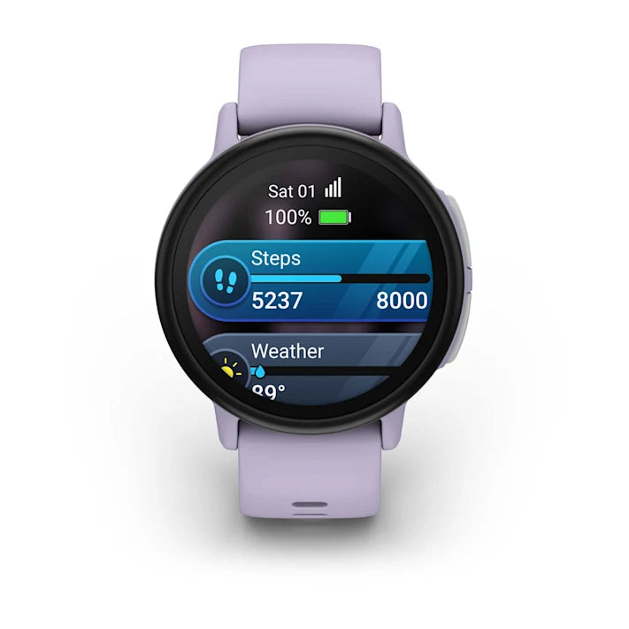 Garmin Bounce 2, Kids Smartwatch with Calling, Messaging and Location Tracking Features, Light Purple