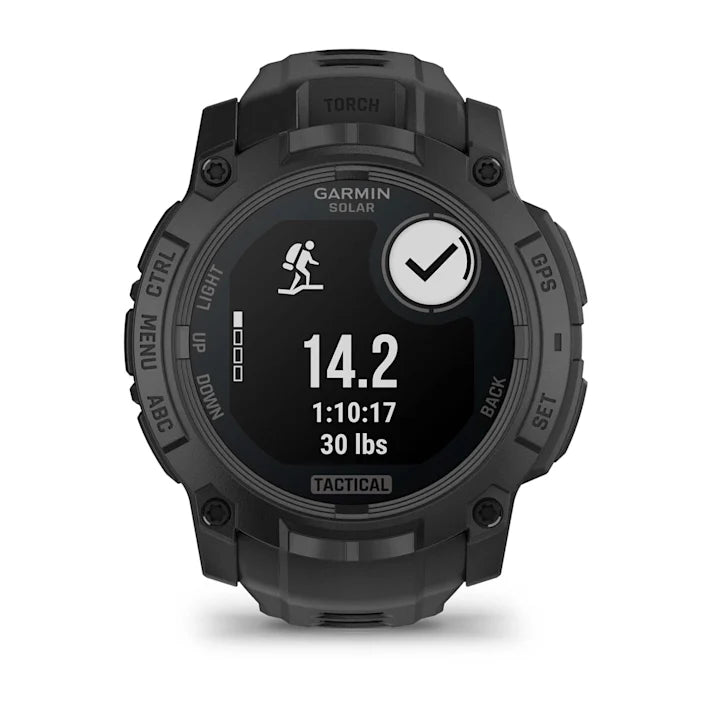 Garmin Instinct 3 Tactical Edition, 50mm, Solar Charged Display, Rugged Outdoor GPS Smartwatch