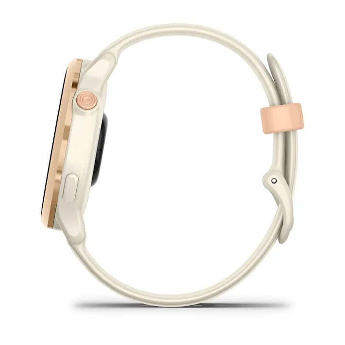 Garmin vívoactive 6, Health and Fitness GPS Smartwatch, AMOLED Display, Up to 11 Days of Battery, Metallic Pink Dawn with Bone Band