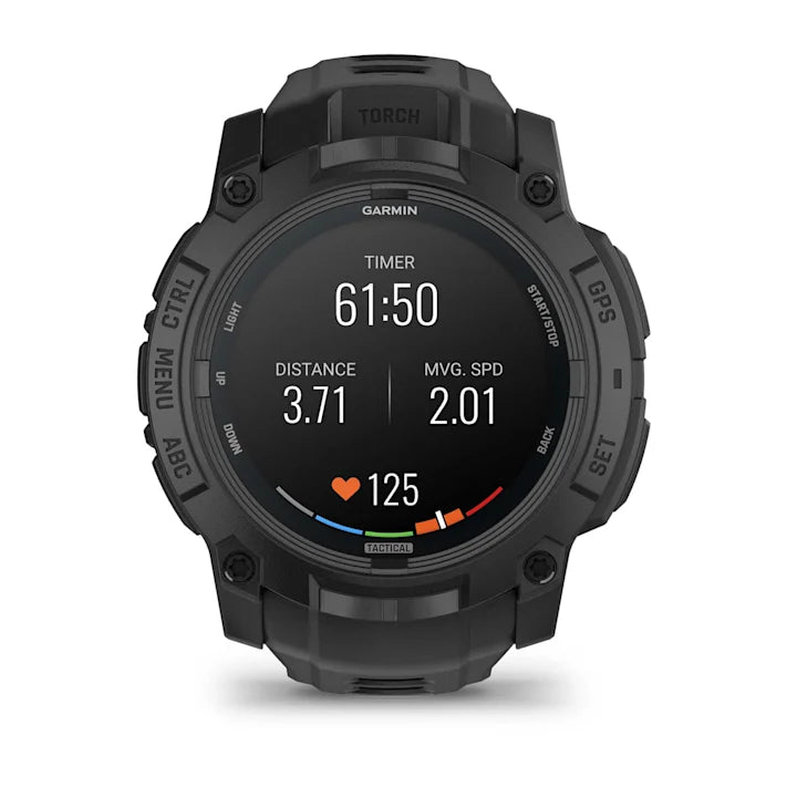 Garmin Instinct 3 Tactical Edition, 50mm, AMOLED Display, Rugged Outdoor GPS Smartwatch