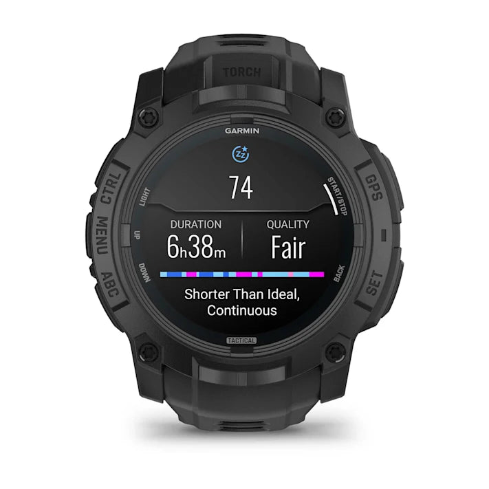 Garmin Instinct 3 Tactical Edition, 50mm, AMOLED Display, Rugged Outdoor GPS Smartwatch