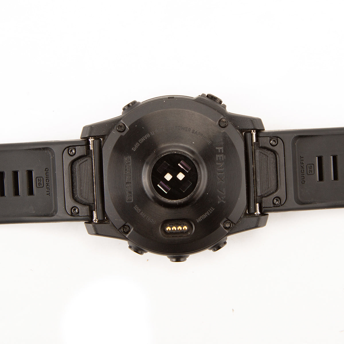 Used Garmin fenix 7X Pro Sapphire Solar Edition 51mm GPS Smartwatch, Carbon Gray DLC Titanium with Black Band
