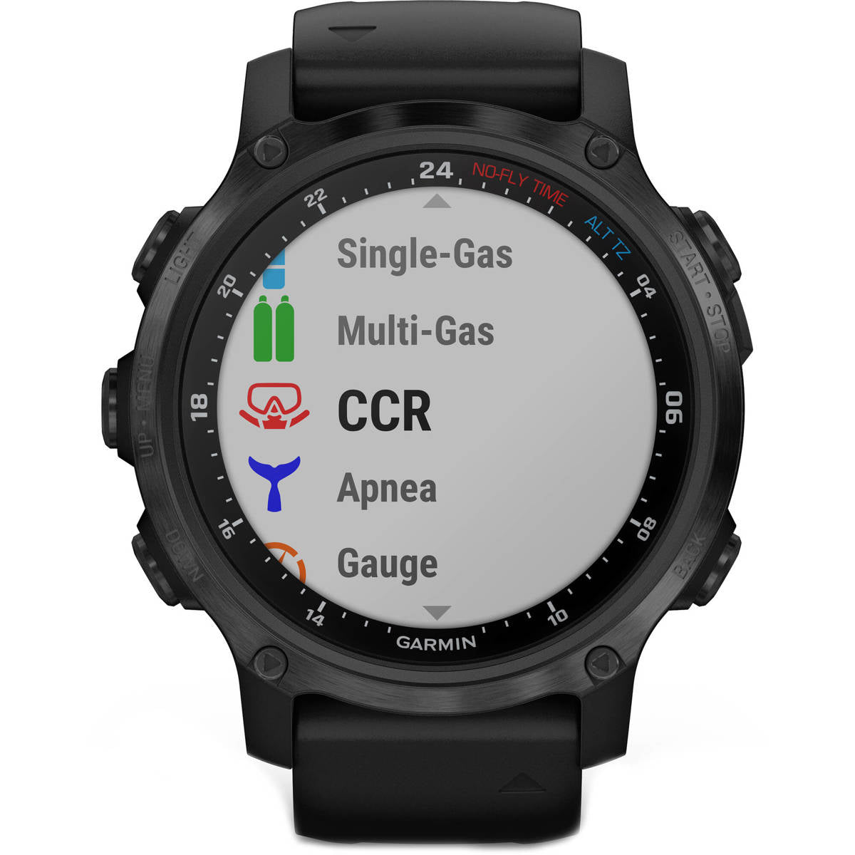 Garmin Descent MK2S Dive 43mm GPS Smart Watch, Carbon Gray DLC with Black Silicone Band