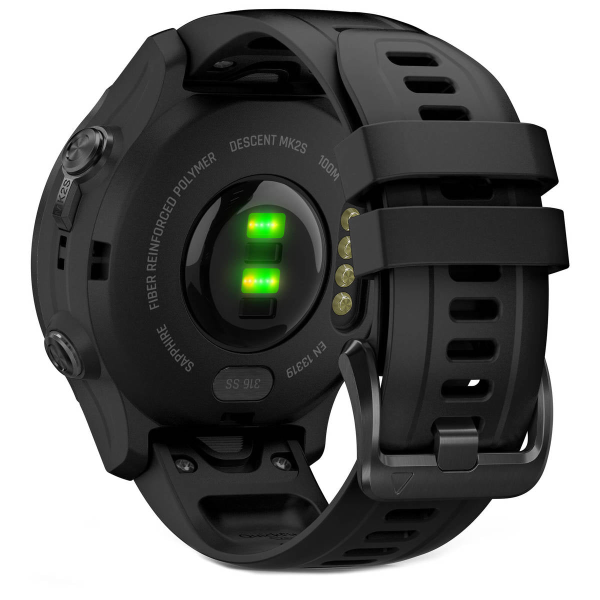 Garmin Descent MK2S Dive 43mm GPS Smart Watch, Carbon Gray DLC with Black Silicone Band