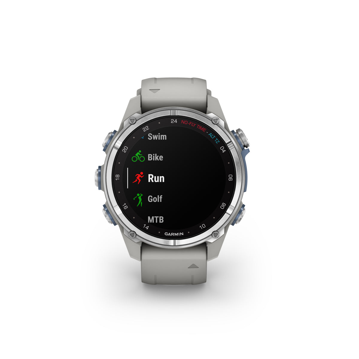 Garmin Descent Mk3 Dive 43mm GPS Smart Watch, Stainless Steel with Fog Gray Silicone Band