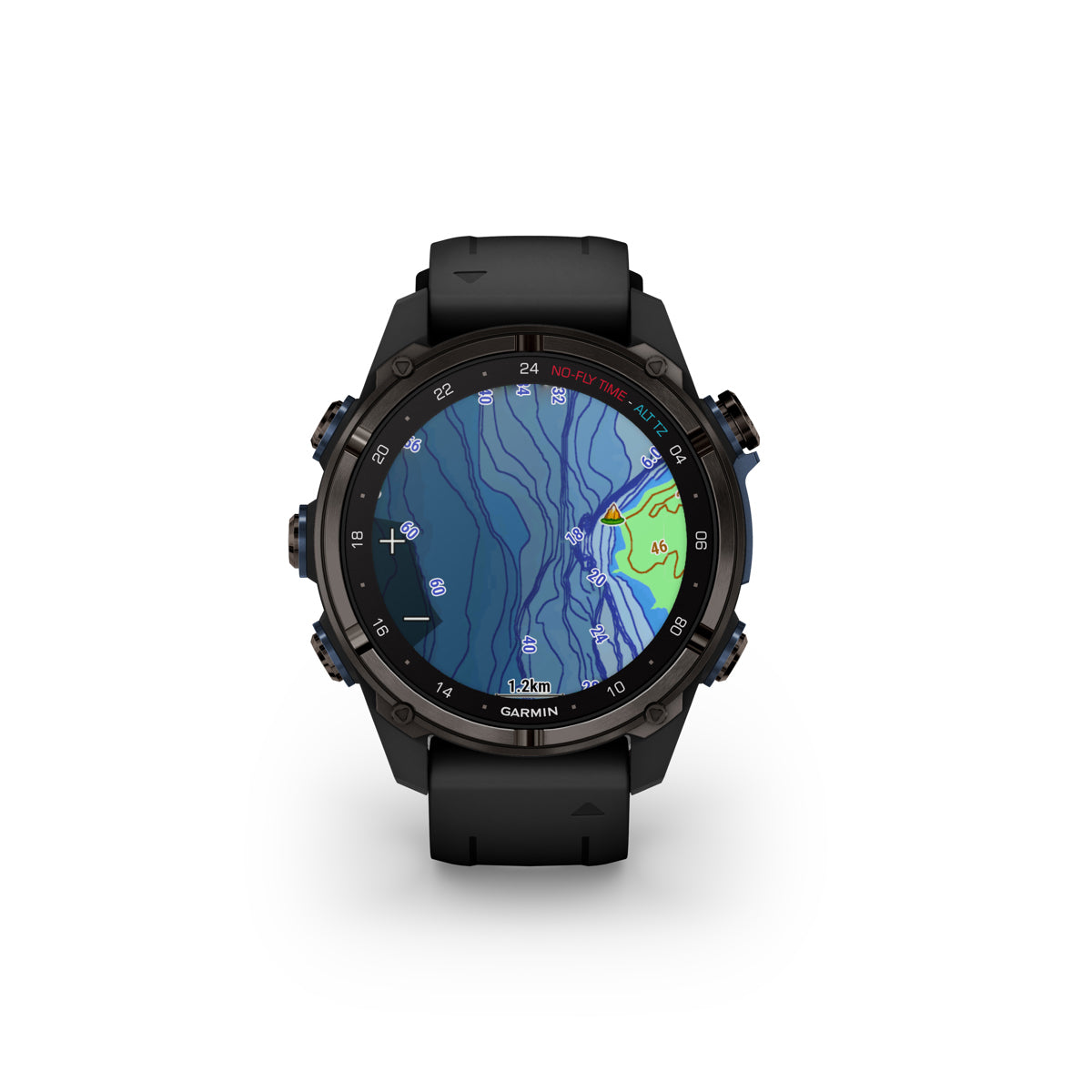 Garmin Descent Mk3i Dive GPS Smart Watch 43mm Black Silicone Band Carbon Gray