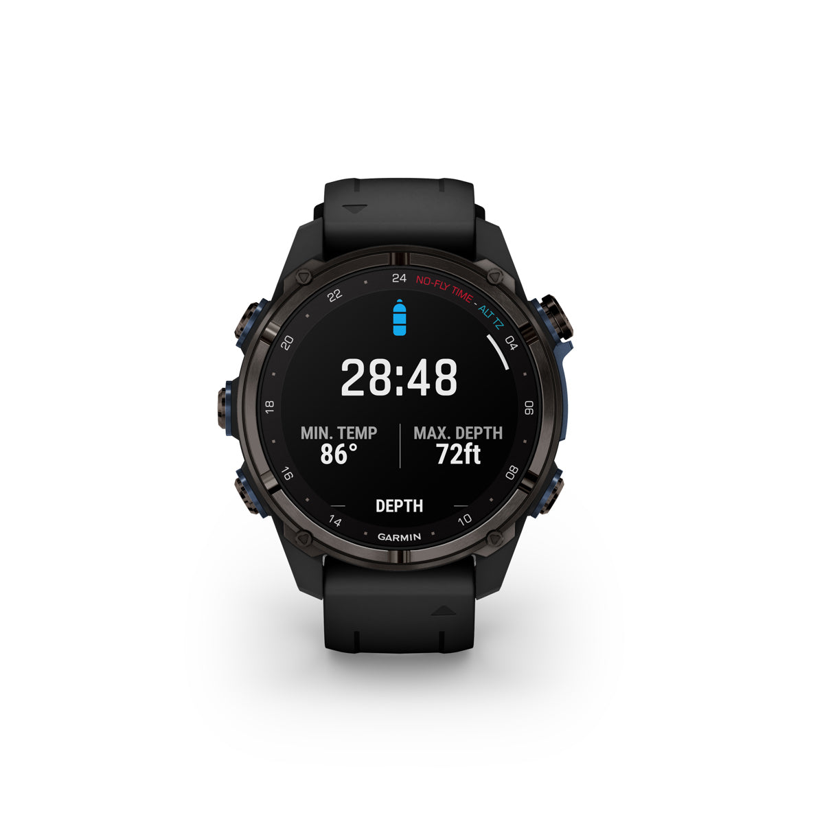 Garmin Descent Mk3i Dive GPS Smart Watch 43mm Black Silicone Band Carbon Gray