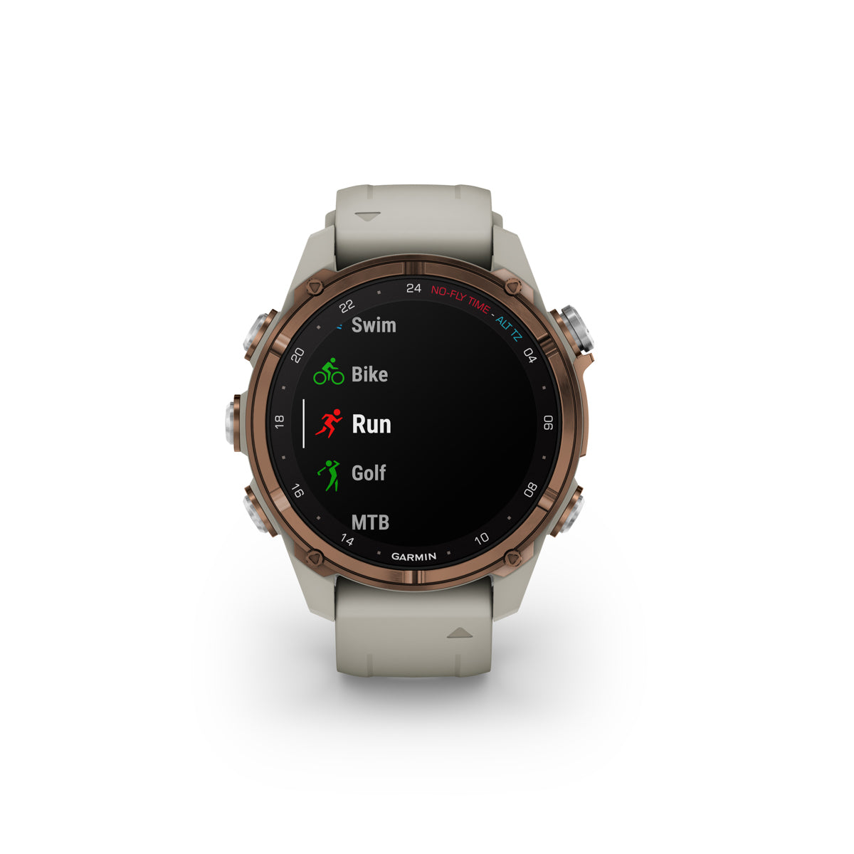 Garmin Descent Mk3i Dive GPS Smart Watch 43mm French Gray Silicone Band Bronze