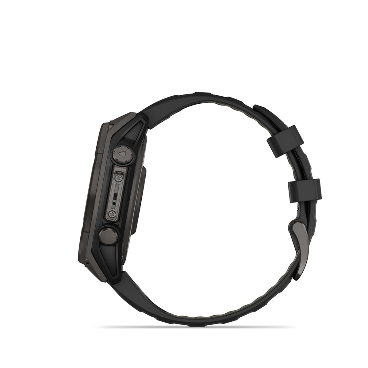 Garmin fenix 8 Solar Sapphire 47mm GPS Smartwatch, Carbon Gray DLC Titanium w/Black/Pebble Gray Silicone Band