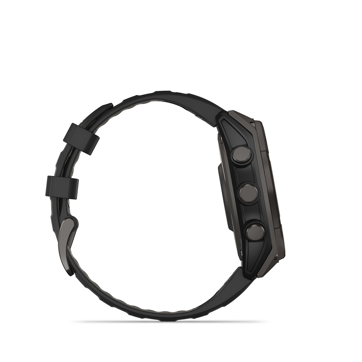 Garmin fenix 8 Solar Sapphire 47mm GPS Smartwatch, Carbon Gray DLC Titanium w/Black/Pebble Gray Silicone Band