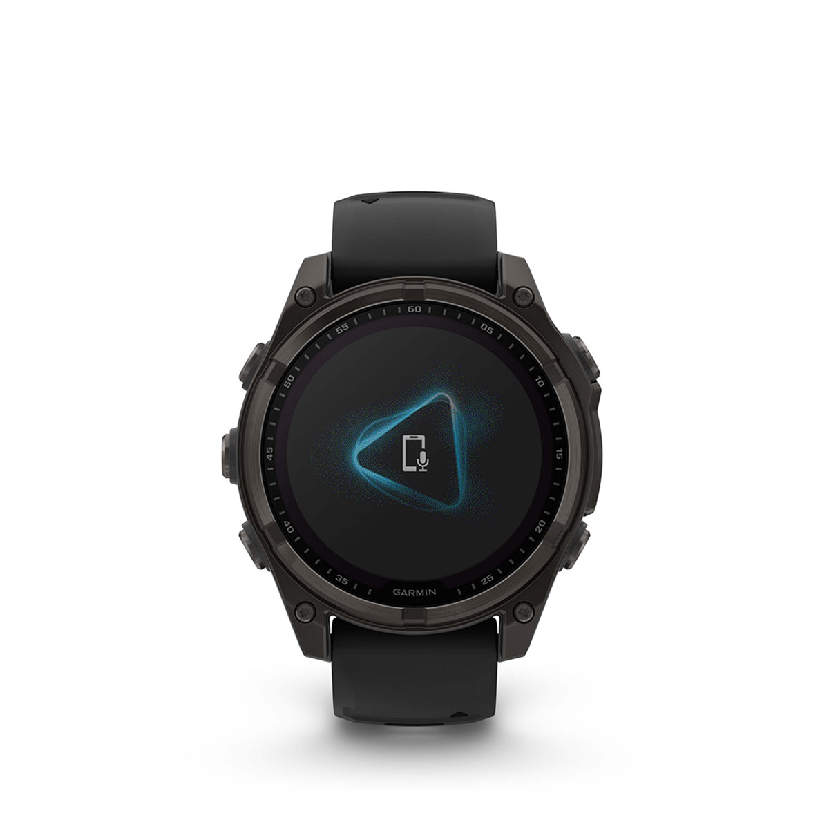 Garmin fenix 8 Solar Sapphire 47mm GPS Smartwatch, Carbon Gray DLC Titanium w/Black/Pebble Gray Silicone Band