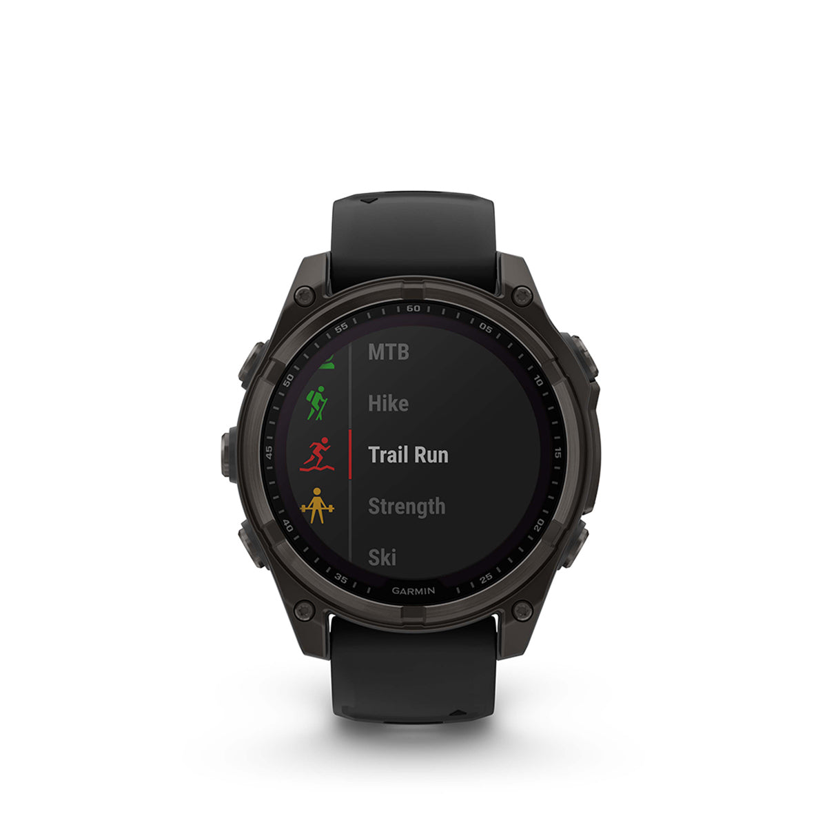 Garmin fenix 8 Solar Sapphire 47mm GPS Smartwatch, Carbon Gray DLC Titanium w/Black/Pebble Gray Silicone Band