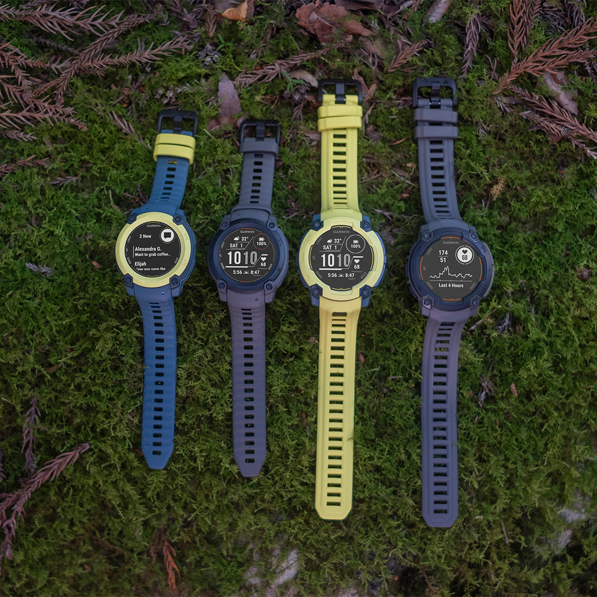 Garmin Instinct E 40mm GPS Smartwatch with Silicone Band Electric Lime/Twilight