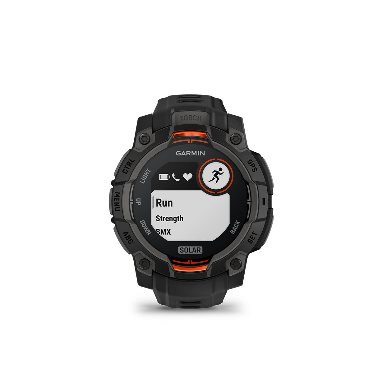 Garmin Instinct 3 45mm Solar GPS Smartwatch with Silicone Band Black