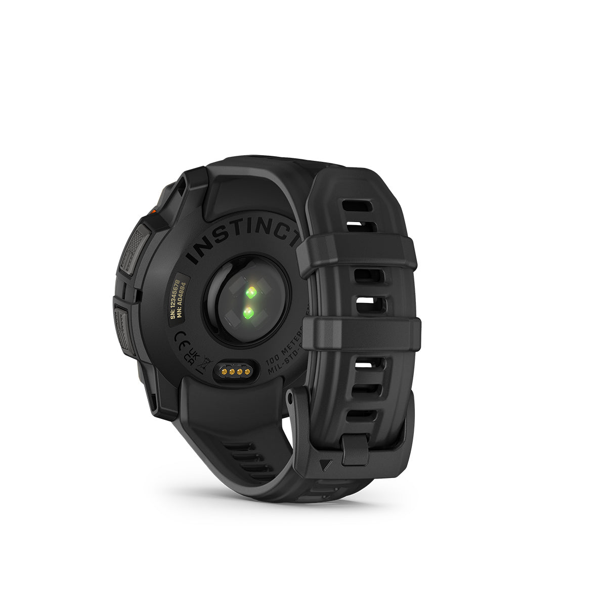 Garmin Instinct 3 45mm Solar GPS Smartwatch with Silicone Band Black