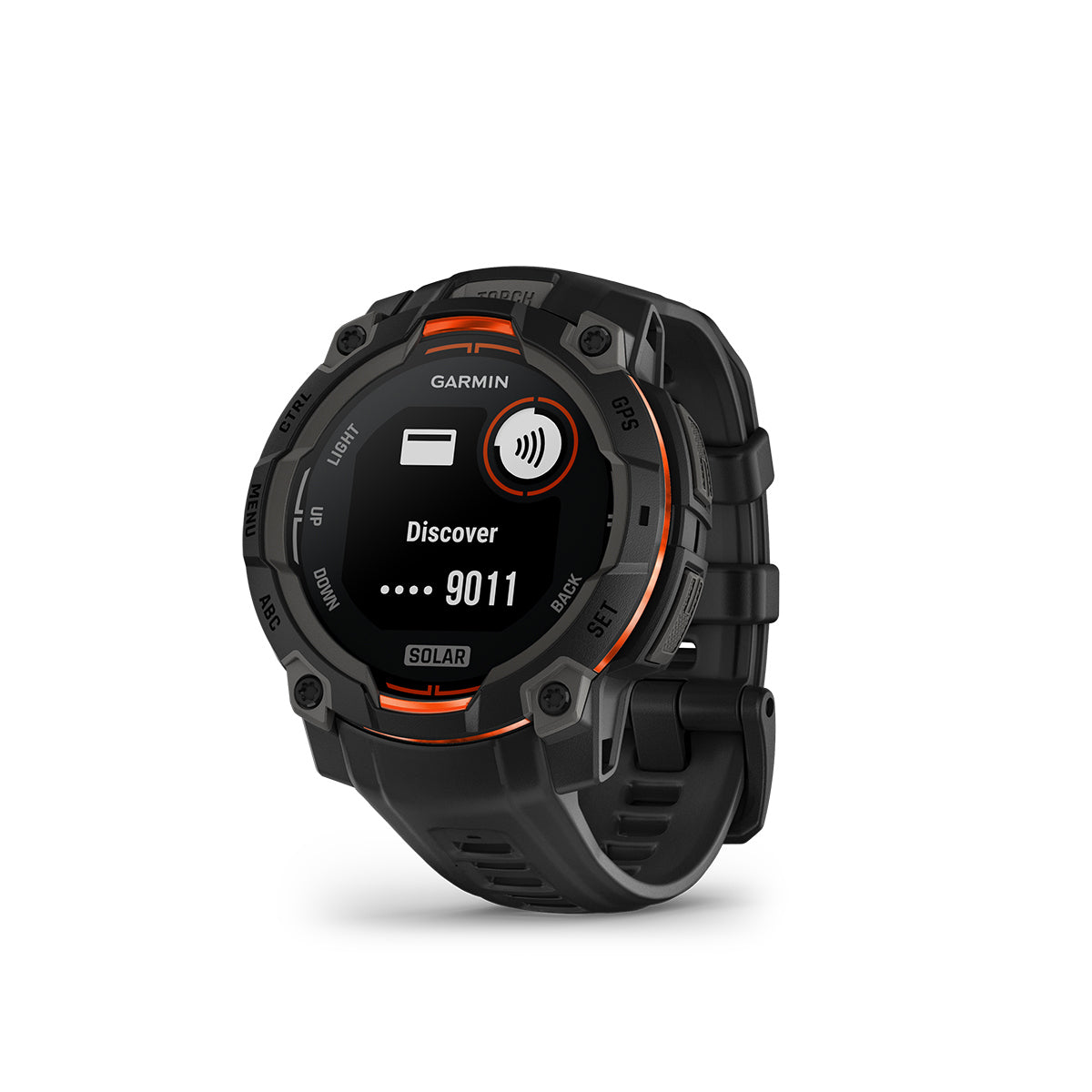 Garmin Instinct 3 45mm Solar GPS Smartwatch with Silicone Band Black