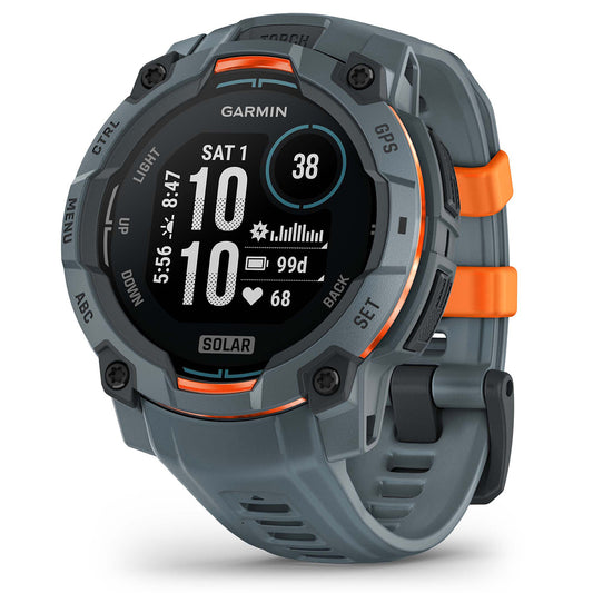 Garmin Instinct 3 45mm Solar GPS Smartwatch with Silicone Band Twilight
