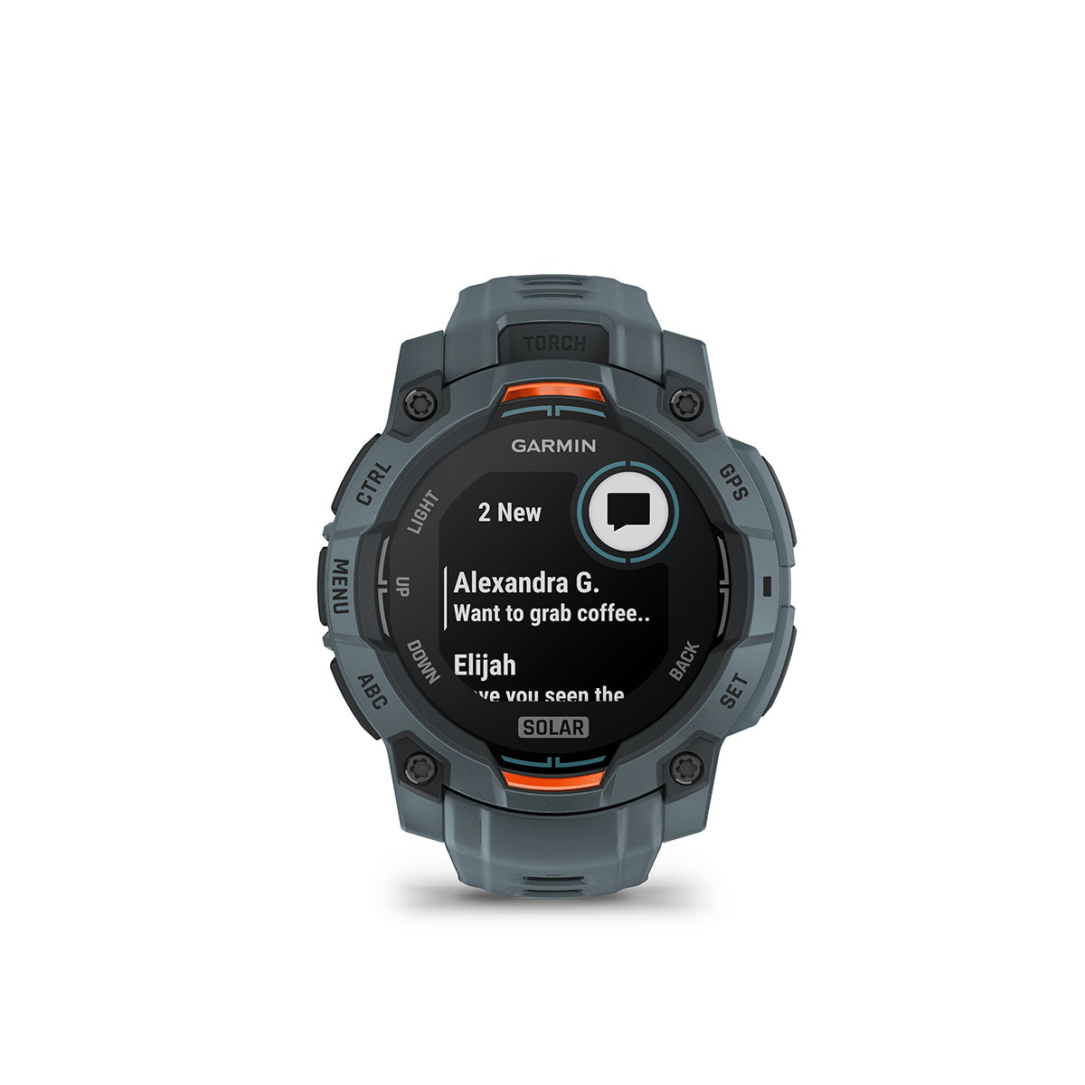 Garmin Instinct 3 45mm Solar GPS Smartwatch with Silicone Band Twilight