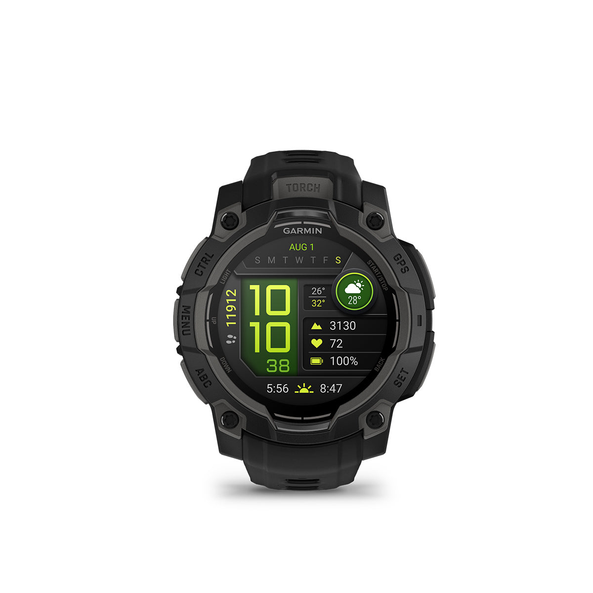 Garmin Instinct 3 AMOLED GPS Smartwatch with Silicone Band Black/Black 45mm